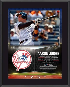Aaron Judge Yankees 10.5x13 Second Yankee to Hit HRs in First 2 Games Plaque - Picture 1 of 1