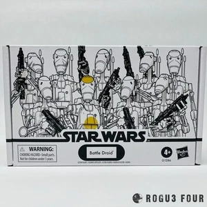 Star Wars 3.75 Vintage Collection Phantom Menace Battle Droid 4-Pack IN HAND - Picture 1 of 3