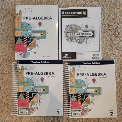 BJU Press Pre Algebra Bundle Third Edition Set - Image 1 of 3
