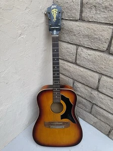 Vintage Kay Acoustic Guitar 1950s-60s Sunburst with Trapeze Tailpiece USA - Picture 1 of 15