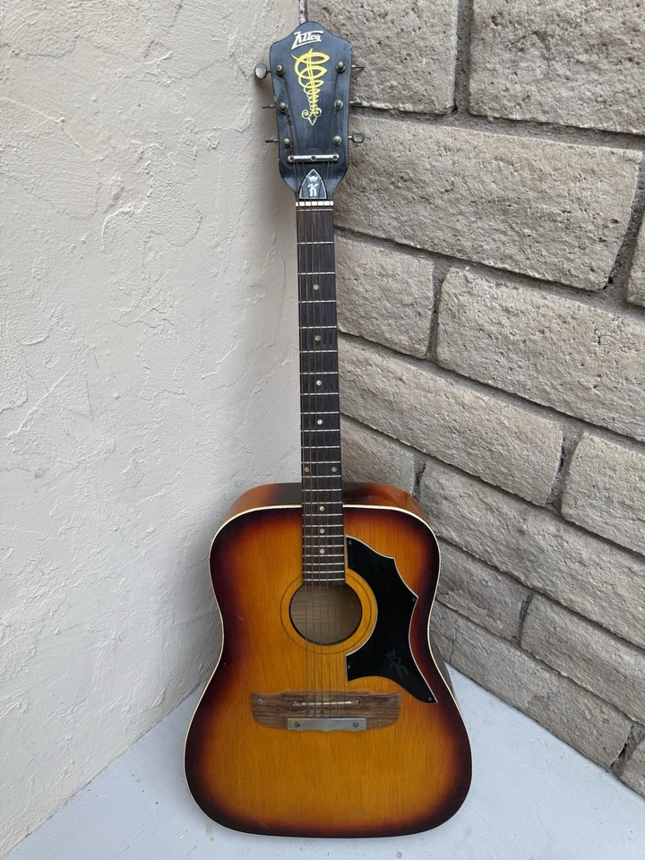 Vintage Kay Acoustic Guitar 1950s-60s Sunburst with Trapeze Tailpiece USA - Image 1 of 4