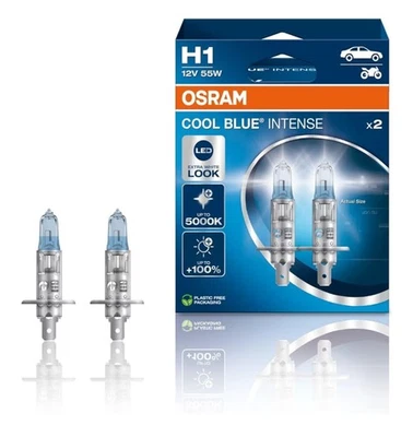 OSRAM H1 Lámpara Faro de Carretera 55W 4200K Luz Alta Halógena 64150CBN-HCB - Imagen 1 de 4
