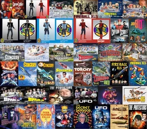 Multi-Listing Gerry Anderson TV vintage retro style metal plaques signs posters - Picture 1 of 44