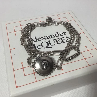 Vintage  Of Alexander McQueen Silver  Double Bracelet - Image 1 of 2