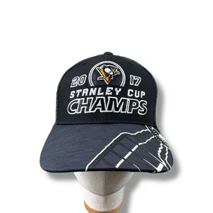 Reebok NHL Face Off Pittsburgh Penguins 2017 Stanley Cup Champs Snapback Hat EUC - Picture 1 of 9