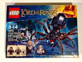 LEGO LORD OF THE RINGS 9470 SHELOB ATTACKS FRODO SAM 100% COMPLETE & BOX RETIRED