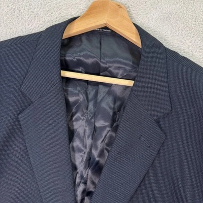 Joseph & Feiss Blazer Jacket Mens 50R Navy Formal Single Breasted Notch Lapel - Image 1 of 4