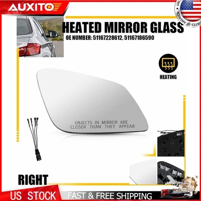 Right RH Side Heated Mirror Glass Fit BMW 535i XDRIVE 550i XDRIVE 2011-2016 - Image 1 of 4