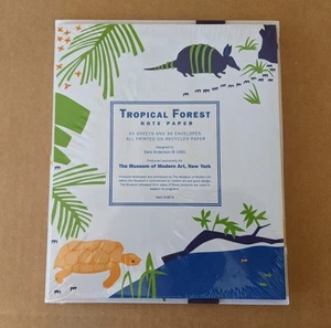 SARA ANDERSON '91 MUSEUM OF MODERN ART NY TROPICAL FOREST Notizpapier mit Umschlägen - Bild 1 von 7