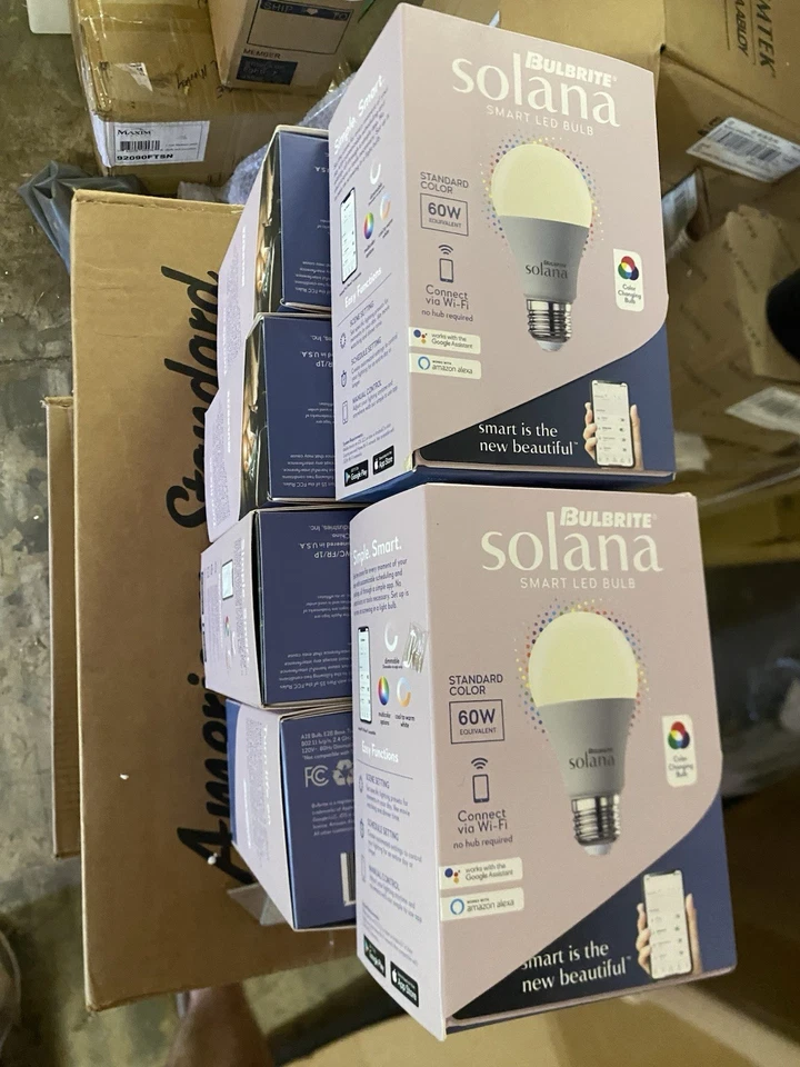Bulbrite Solana 60 Watt Equivalent A19 Smart WiFi Connected Frost,Tunable White/ - Image 1 of 1