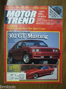 MOTOR TREND SEPTEMBER 1981 302 GT MUSTANG, RX-7 TURBO - Imagen 1 de 3