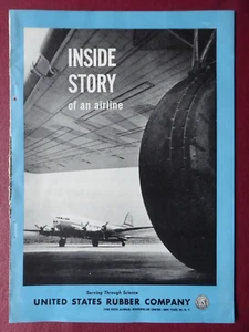 6/1945 PUB UNITED STATES RUBBER BOEING 307 STRATOLINER TWA AIRLINE ORIGINAL AD - Imagen 1 de 3