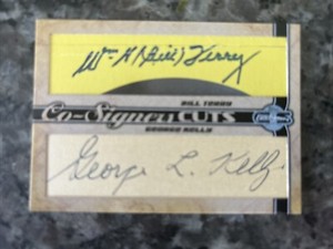 2010 Topps Co-Signers Bill Terry / George Kelly Auto Dual Cut Autograph MLB HOF