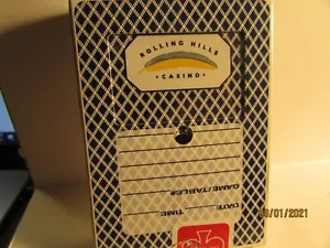 Rolling Hills Casino Spielkarten - Corning California - Bee #92 Deck - blau - Bild 1 von 3