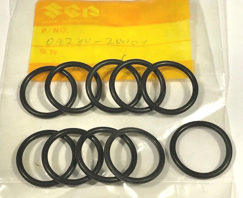 QTY 10 NEW OEM SUZUKI PE250 PE175 RM250 RM125 RM80 RS250 O-RING 09280-20004 Foto 1 de 1