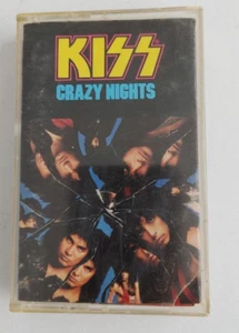 KISS Cassette Tape 1987 Crazy Nights Mercury Records #20405 - Imagen 1 de 10
