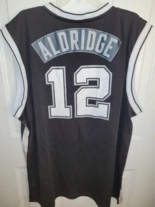 Adidas NBA Trikot San Antonio Spurs LaMarcus Aldridge Black Alt Gr. L - Bild 1 von 3