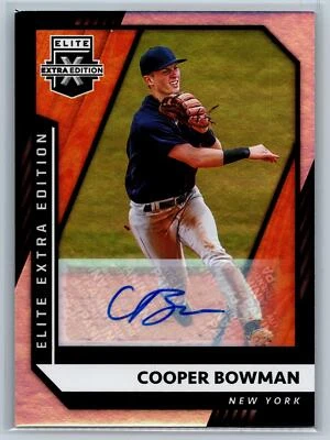 Cooper Bowman 2021 Panini Elite Extra Edition Signatures AU - Image 1 of 2