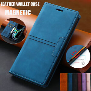 For Samsung S24 Ultra Plus S23 FE S22 S21 S20 S10 Case Leather Wallet Flip Cover