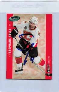 2005/06 Parkhurst #77 Stephane Yelle Flames Signed Auto *H2808 - Picture 1 of 2