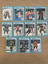 1979-80 OPC Edmonton Oilers Team Set Of 11 High Grade O-Pee-Chee Hockey