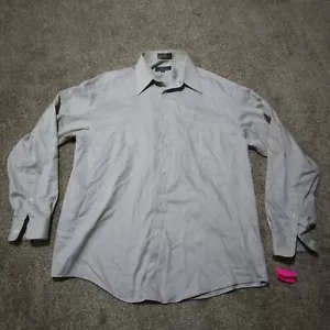 CRAZY HORSE Tan Brown Shirt Sateen Long Sleeve Button Up Men's Size 16 34 / 35 - Picture 1 of 8