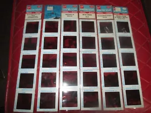 VINTAGE Sei Maniche di DIAPOSITIVE SOUVENIR ASSORTITE Place - anni '70 - Foto 1 di 7