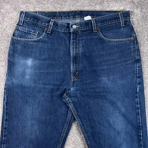 Levis Mens Regular Fit Jeans 38X30 Blue Straight Leg Denim Zipper Fly 2002 Y2k - Picture 1 of 12