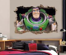 Toy Story Buzz Lightyear 3D Smashed Wall Sticker Decal Decor Art Mural FS