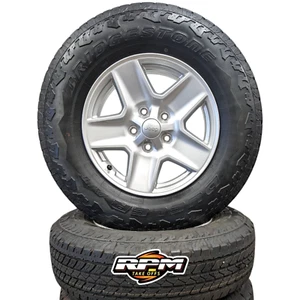 Jeep Gladiator OEM Silver Wheels and Bridgestone Tires New Takeoffs - Picture 1 of 7