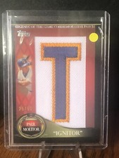 2009 Paul Molitor Legends of the Game Commemorative Patch "T" 25/50