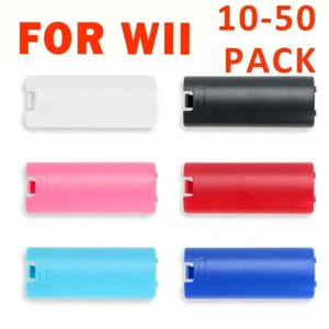 10/20/30/40/50xBattery Back Cover Shell Case for Nintendo Wii Remote Controller - Picture 1 of 40