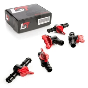 5x Absperrhahn Kugelhahn PE-Schlauch für Tropfanlage Gartenbewässerung 20x19mm - Bild 1 von 7