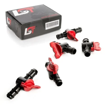 5x Absperrhahn Kugelhahn PE-Schlauch für Tropfanlage Gartenbewässerung 20x19mm - Bild 1 von 4