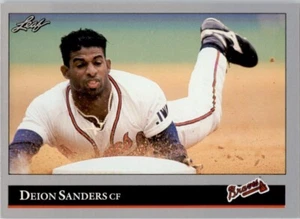 1992 Leaf #448 Deion Sanders Atlanta Braves - Picture 1 of 2