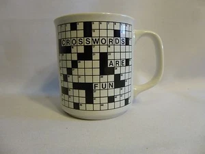 Kreuzworträtsel machen Spaß Kaffeebecher Tasse - Bild 1 von 8