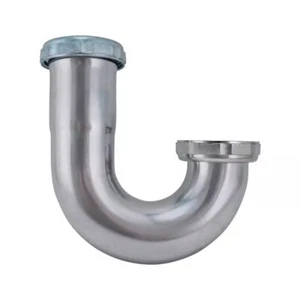 Plumb Pak PP7CP 22 ga. Chrome-Plated Brass Slip Joint J-Bend 1-1/2 Dia. in. - Picture 1 of 1