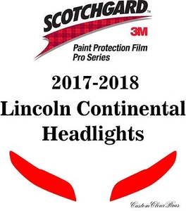 3M Scotchgard Paint Protection Film Pro Series 2017 2018 Lincoln Continental - Picture 1 of 3
