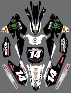 Graphics for Yamaha YZ 250f YZ250F 2014-2018 Decals stickers shrouds - Bild 1 von 1