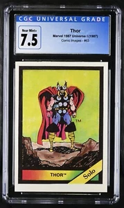 CGC 1987 marvel universe series 1 MCU comic character trading card Thor - Picture 1 of 2