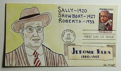 1985 Ben Kraft Hand Painted Jerome Kern Sally - Showboat - Roberta 1933 SC #2110 - Image 1 of 2