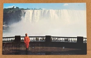 VINTAGE UNBENUTZTE POSTKARTE HUFEISENFÄLLE, NIAGARAFÄLLE, ONTARIO, KANADA - Bild 1 von 2