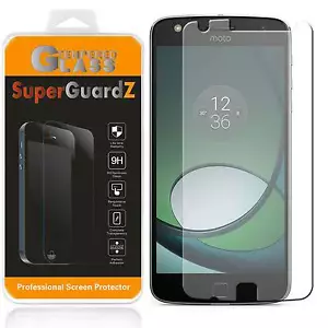 SuperGuardZ Pantalla Protectora Cristal Templado Para Motorola Moto Z Play Droid - Picture 1 of 10