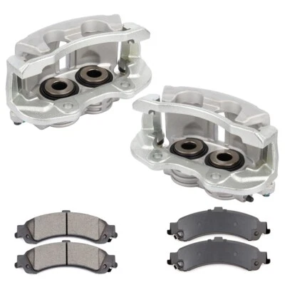 Rear Brake Calipers And Ceramic Pads For 03-06 Chevrolet Suburban 1500 GMC Yukon Foto 1 de 4