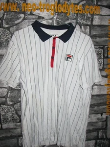 Vintage Fila Borg Heritage tennis jersey shirt trikot maillot cotton '80s - Foto 1 di 2