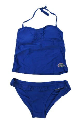 New Florida Gators Womens Sizes S-M-L Blue 2 Piece Swimsuit Bikini Cover