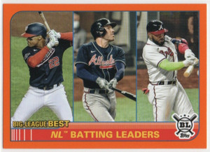 Juan Soto  Freddie Freeman  Marcell Ozuna  2021 Topps Big League Orange #246