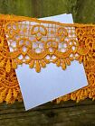 14M Orange Guipure Indian Sari  Decorative Lace 50mm - new and packaged