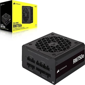 Fuente de alimentación Corsair RM750e 750 vatios serie RMe totalmente modular bajo ruido ATX fuente de alimentación - Imagen 1 de 6