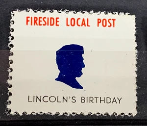 Local Post Fireside Lincoln´s Birthday MH - Picture 1 of 1